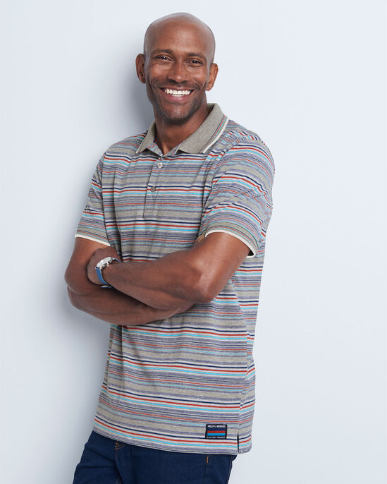Help For Heroes Short Sleeve Stripe Polo Shirt