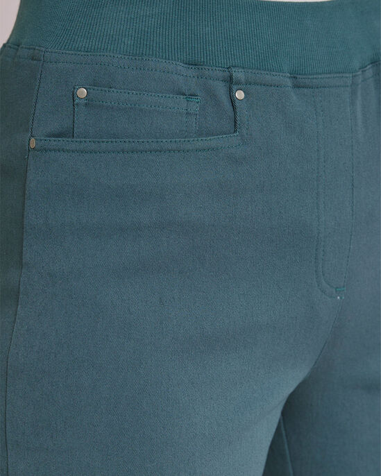 Premium Pull-On Straight-Leg Twill Trousers