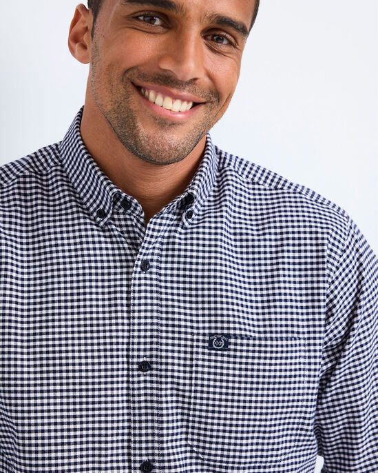 Long Sleeve Brushed Oxford Check Shirt