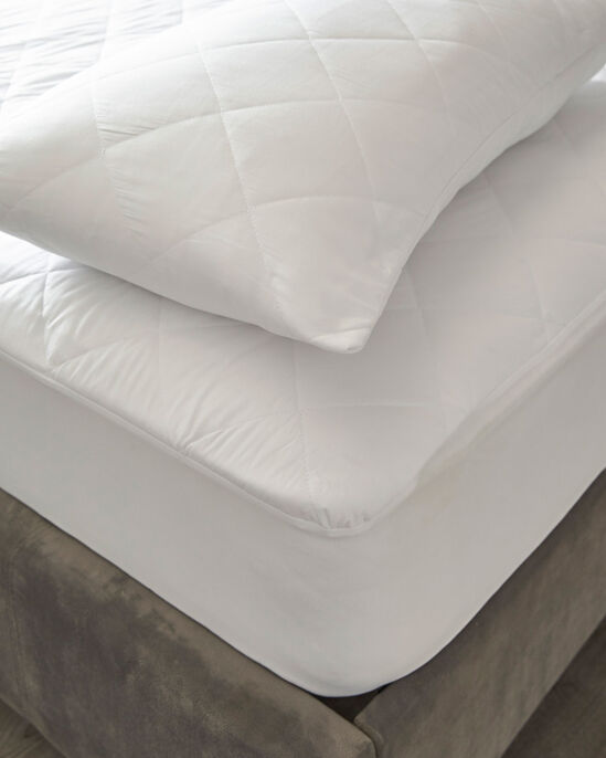 Feels-Like-Down Quilted Mattress & Pillow Protector Set