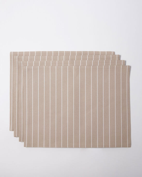 4 Pack Pinstripe Placemats 