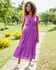 Crinkle Tiered Midi Broderie Dress