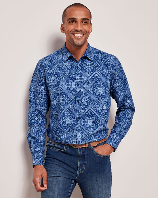 Long Sleeve Soft Touch Print Shirt