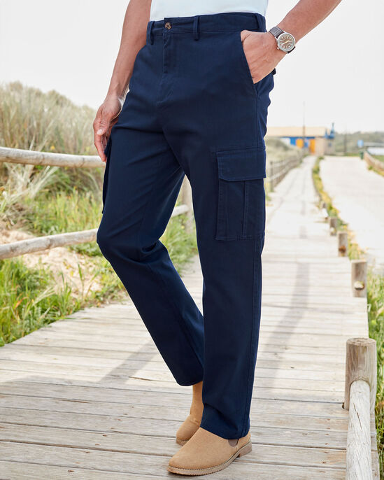 Stretch Twill Cargo Trousers