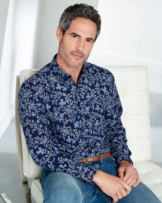 Long Sleeve Soft Touch Print Shirt