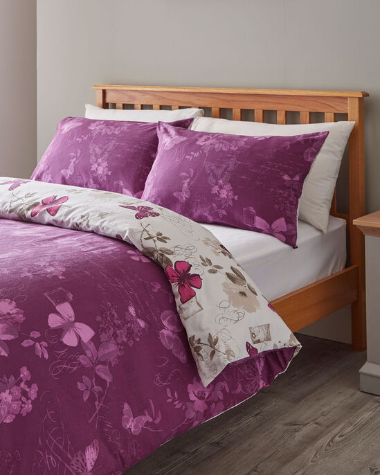 Purple Butterfly Duvet Set