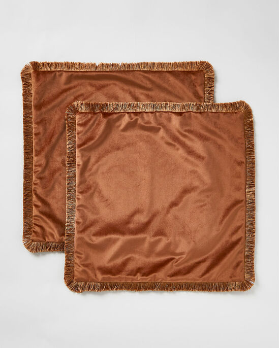 2 Pack Velvet Fringe Cushion Covers
