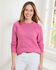 Cotton Textured Crew Neck Jumper
