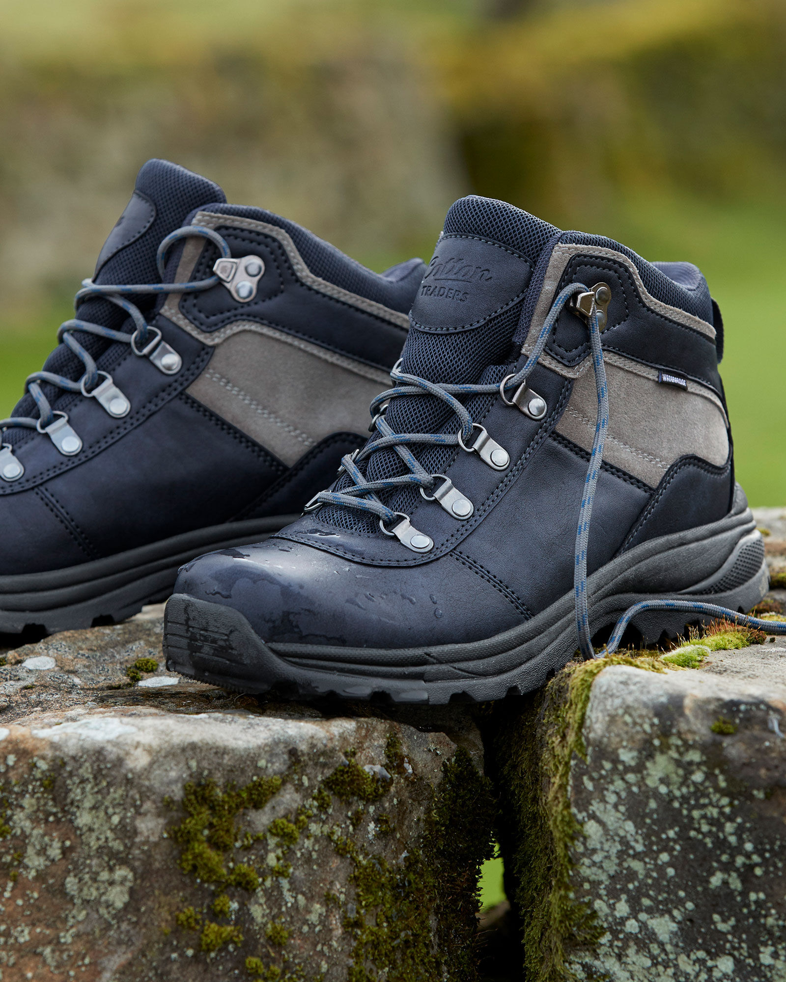 Low rise waterproof boots top