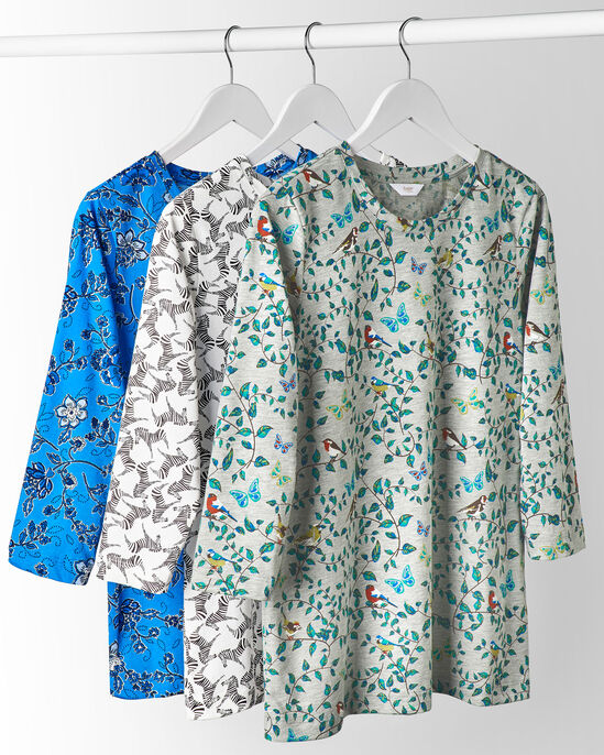 ¾ Sleeve Printed T-shirt