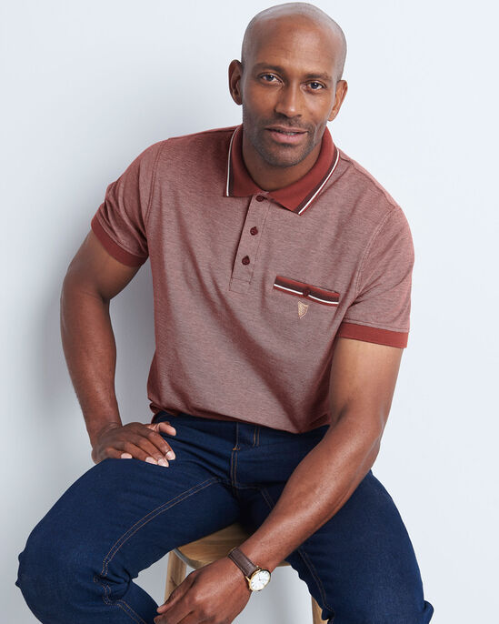 Guinness™ Short Sleeve Birdseye Pocket Polo Shirt