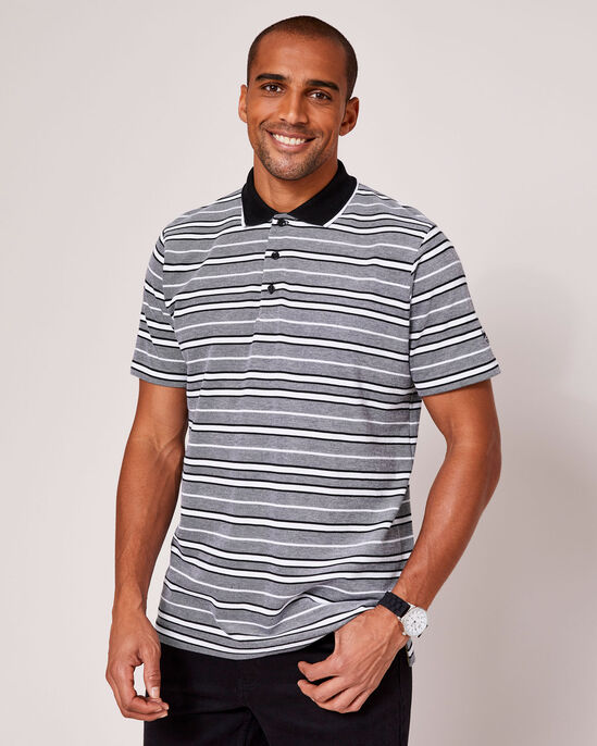 Signature Short Sleeve Multi-Stripe Polo Shirt