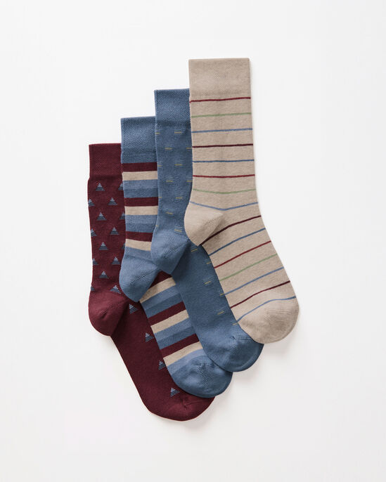 4 Pack Comfort Top Socks