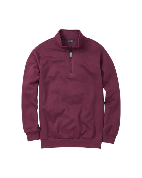 Jersey Half Zip Sweat Top