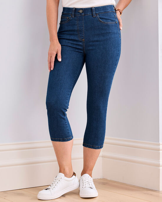 Crop Pull-On Stretch Jeggings
