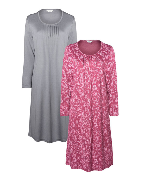 2 Pack of Jersey Night Dresses
