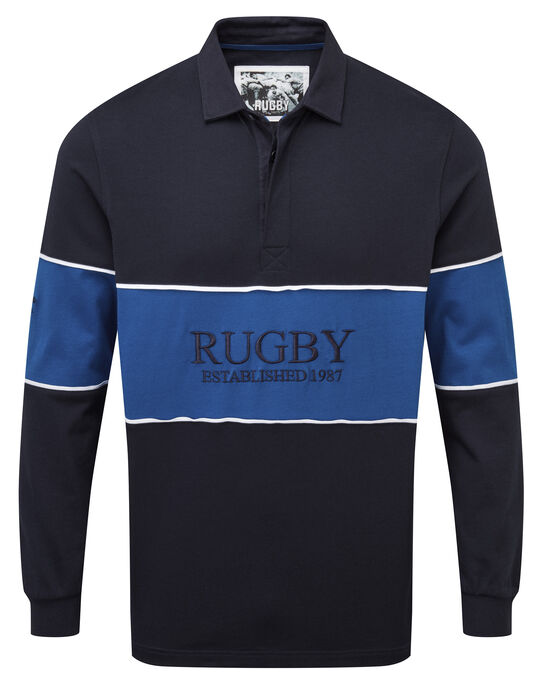 Long Sleeve Panelled Rugby Shirt