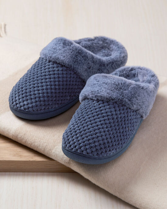 Textured Mule Slippers