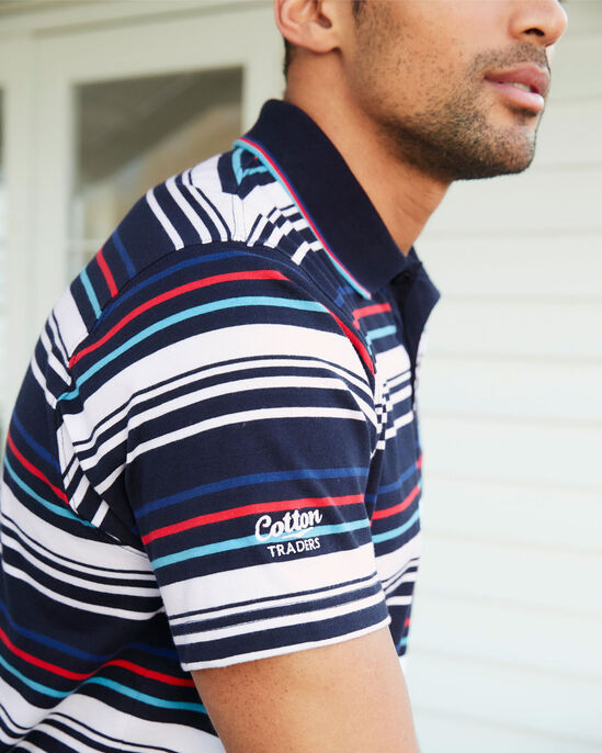 Help For Heroes Jersey Stripe Polo Shirt