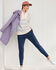 Stripe Zip-Neck Sweatshirt