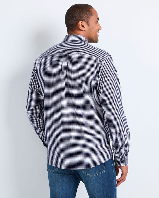 Long Sleeve Brushed Oxford Check Shirt
