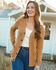 Cotton Rib Front Button-Through Cardigan