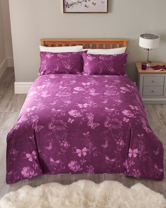 Purple Butterfly Duvet Set