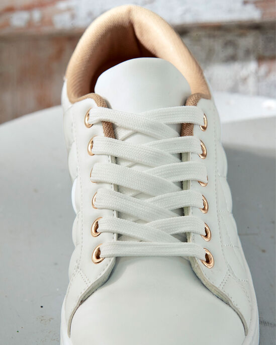 Quilted Lace-Up Trainers