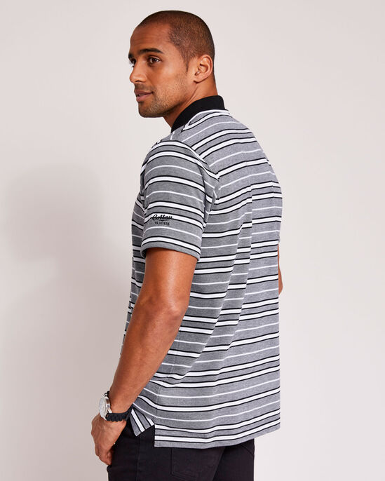 Signature Short Sleeve Multi-Stripe Polo Shirt