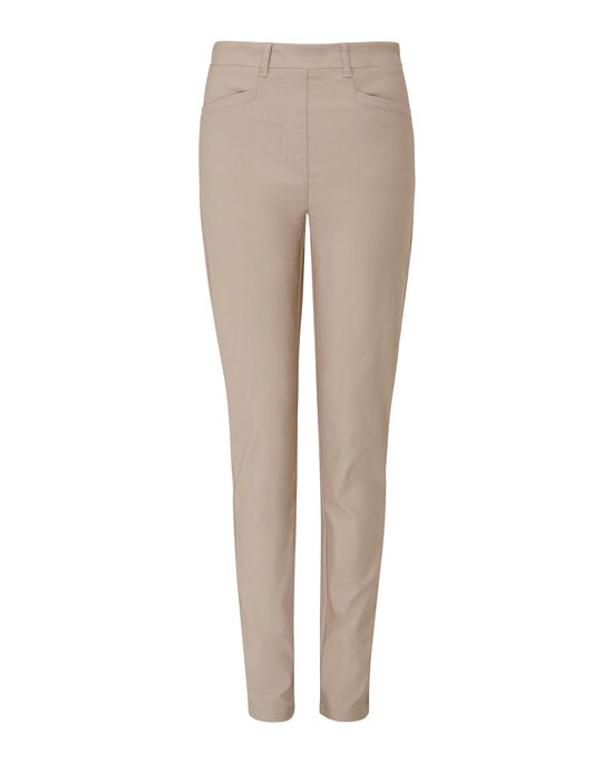 Super-Stretchy Pull-On Slim-Leg Trousers