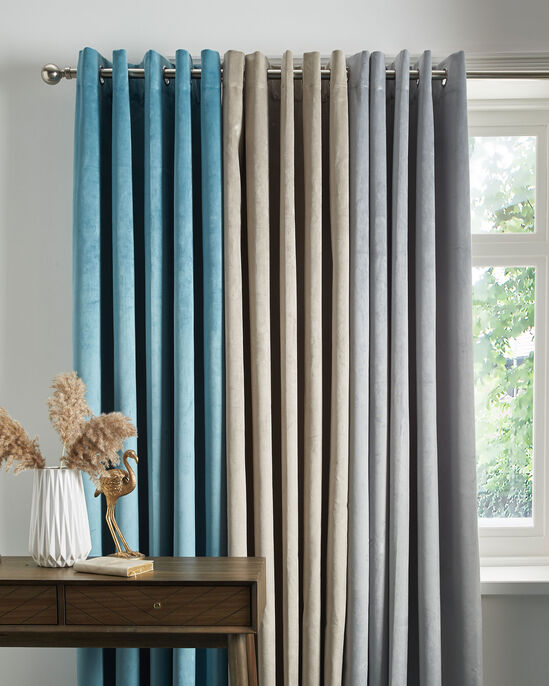 Velvet Eyelet Blackout Curtains