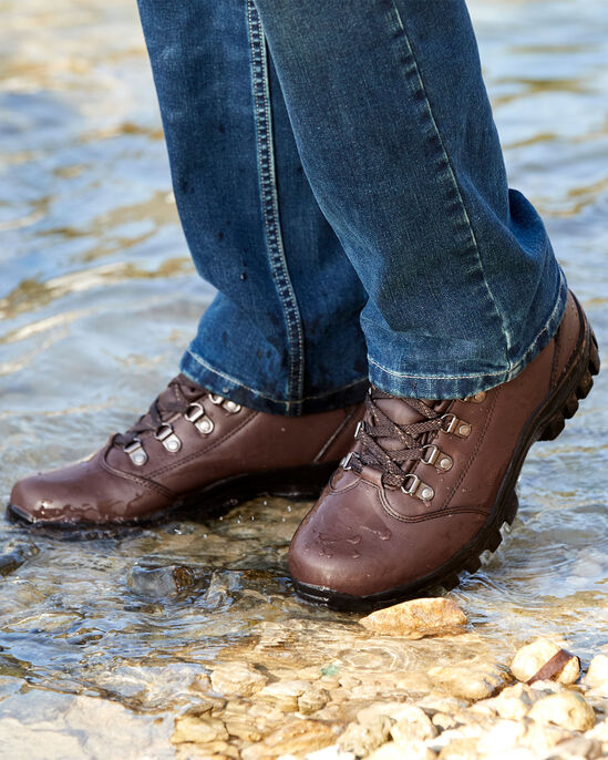 Faux Leather Waterproof Walking Boots