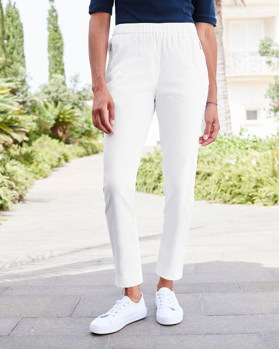 Alderley Ankle-Length Stretch Pull-On Trousers