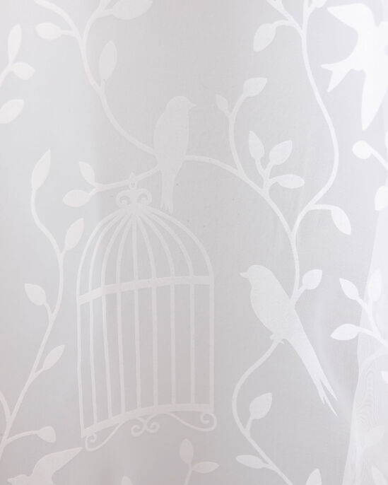 Birdcage Print Voile (Pair) 