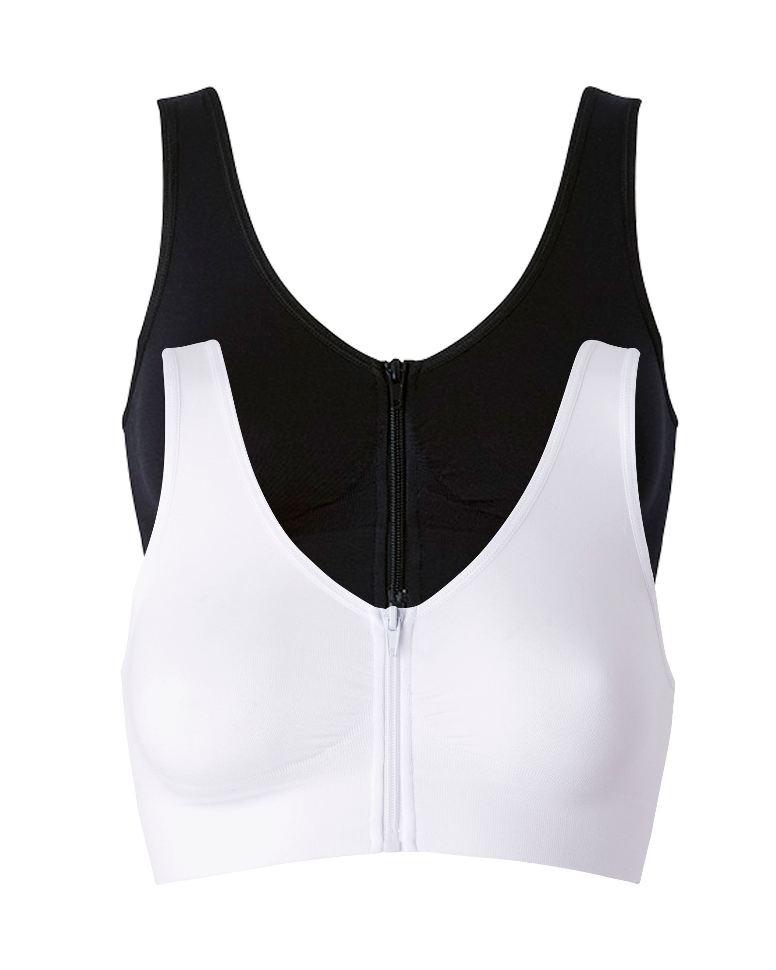 Zip front 2025 comfort bra