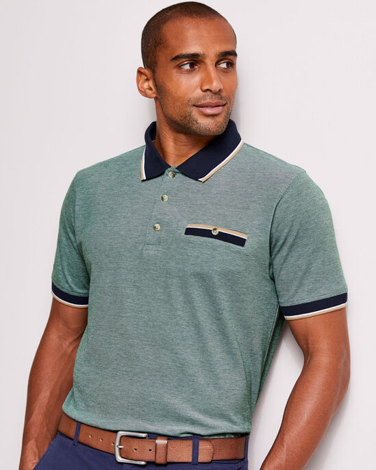 Guinness™ Short Sleeve Birdseye Pocket Polo Shirt