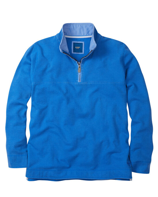 Half Zip Pique Top