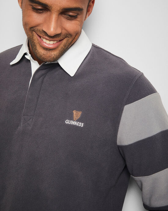 Guinness™ Contrast Sleeve Fleece Rugby Shirt