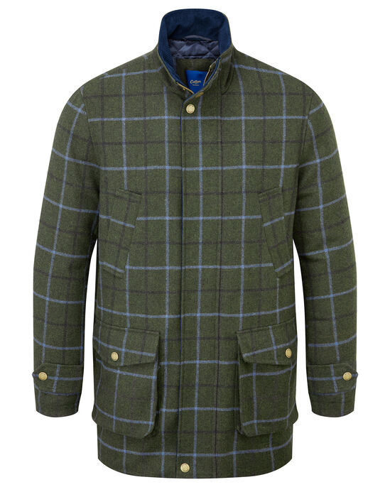 Durham Wool-blend Check Coat