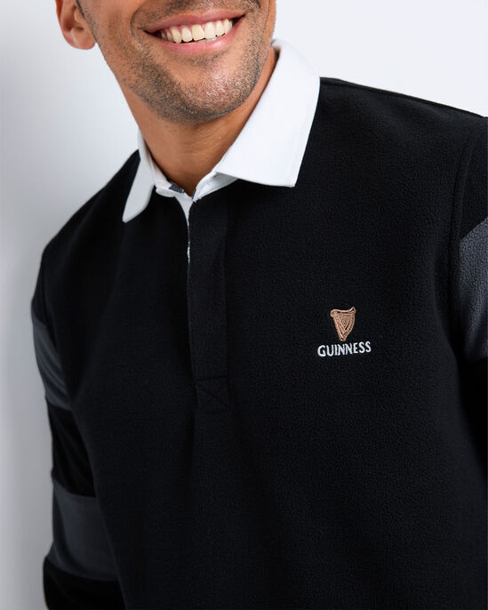 Guinness™ Contrast Sleeve Fleece Rugby Shirt