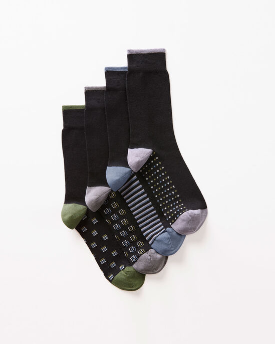 4 Pack Comfort Top Socks