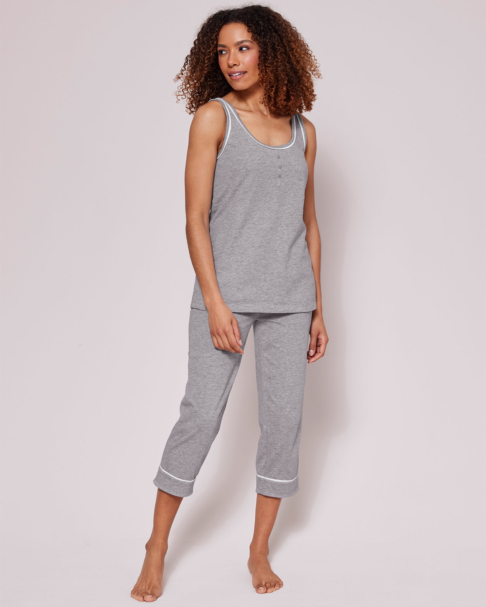 Sleeveless cotton pajamas shop