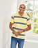 Jacquard Stripe Polo Shirt