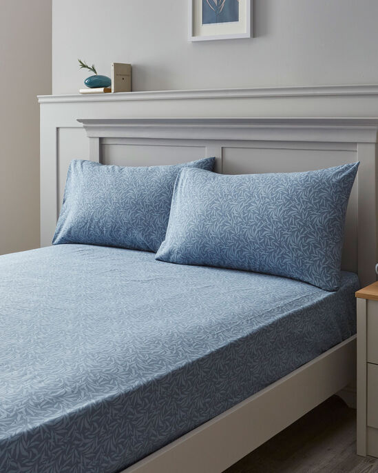 Morris Blue Fitted Sheet Set 
