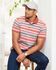 Jacquard Stripe Polo Shirt