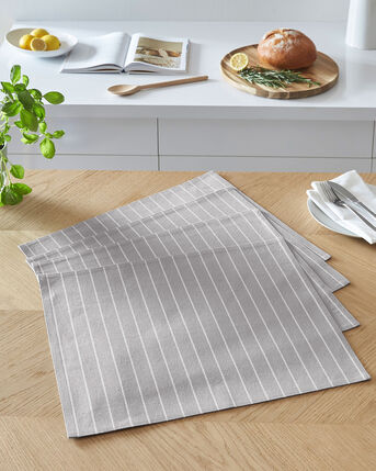 4 Pack Pinstripe Placemats 