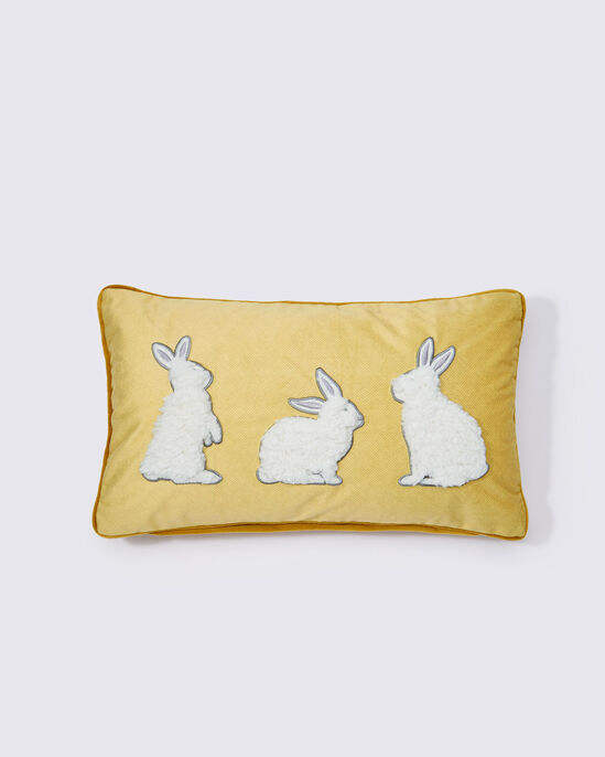Rabbits Appliqué Cushion