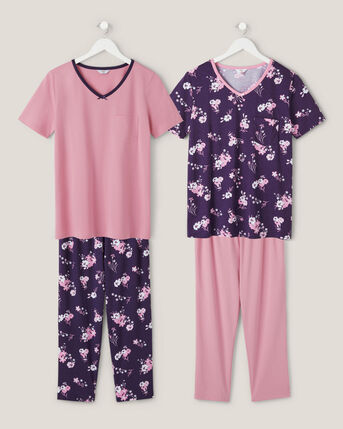 4 Piece Cropped PJ Set