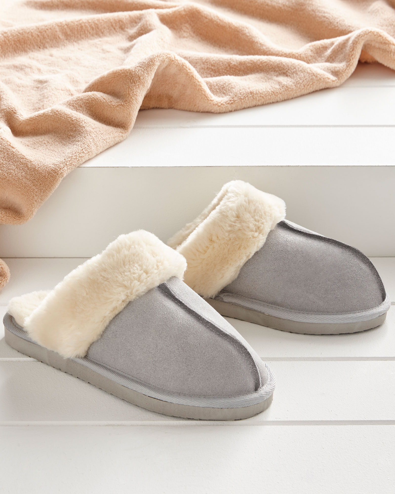 cotton mule slippers