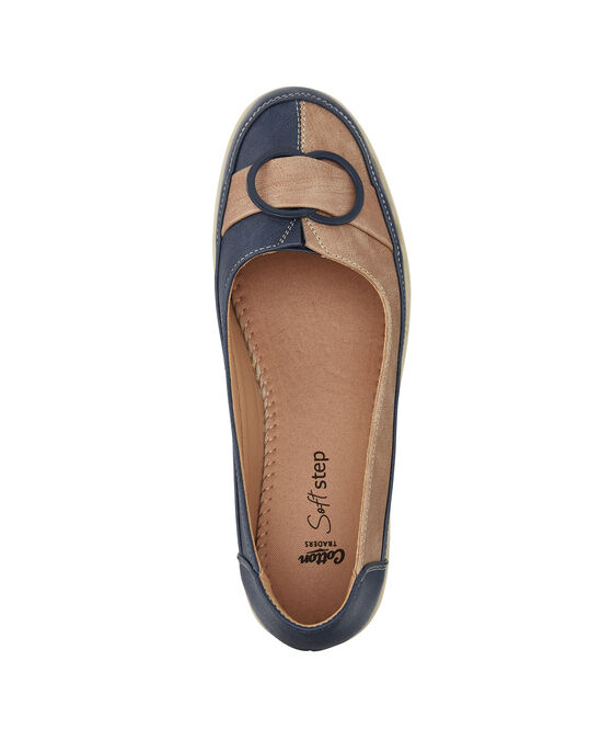 Soft Step Contrast Buckle Shoes